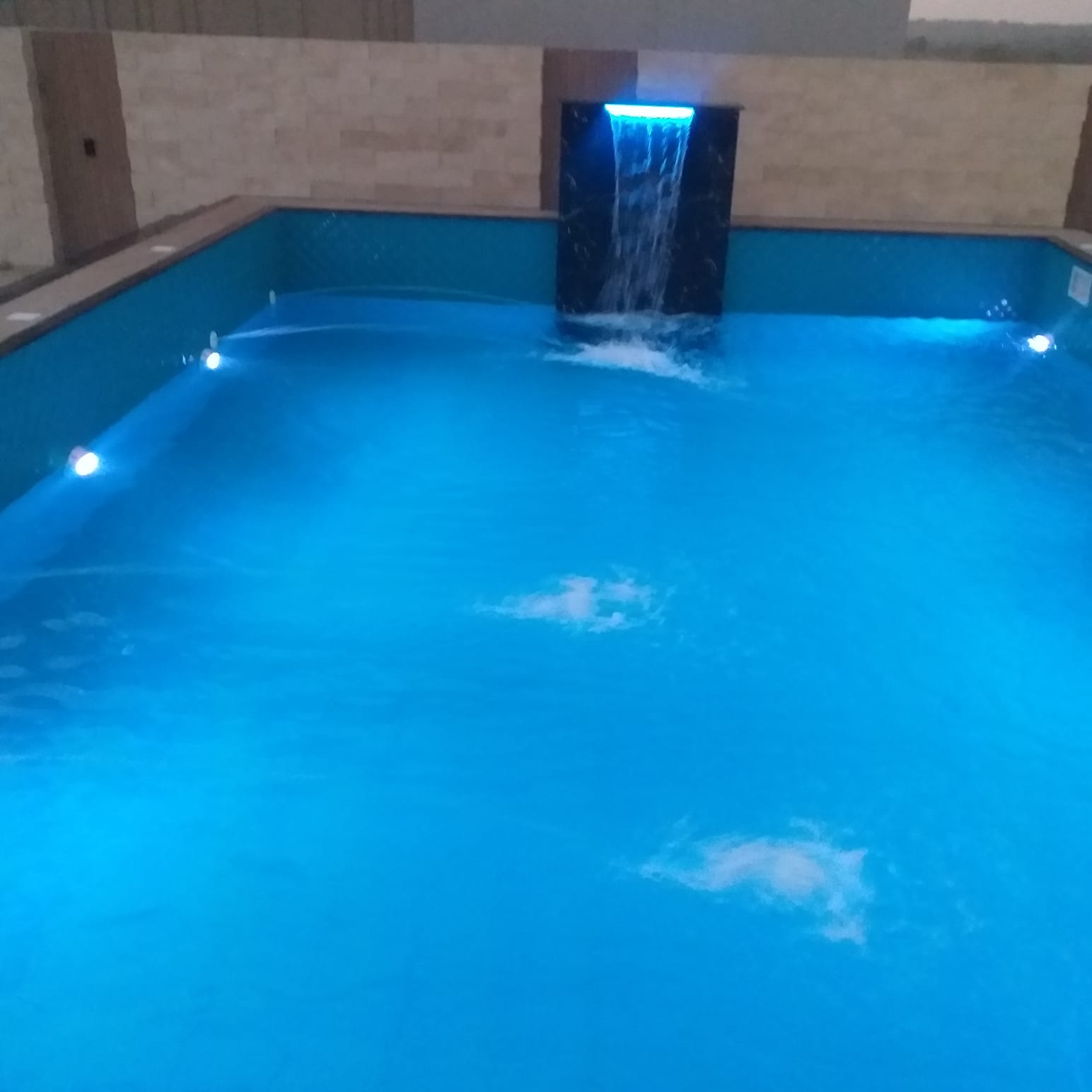Pool with landscaped surroundings