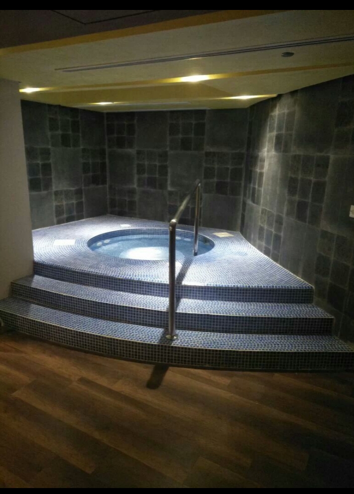 Large format pool installation