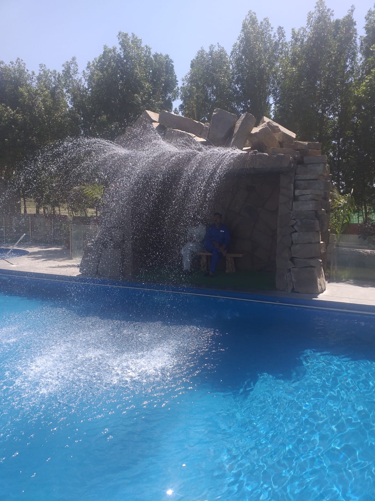 Pool finished with surrounding deck